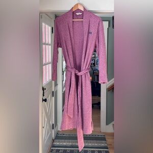 L.L. Bean Mauve Lightweight Fleece Robe
